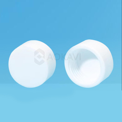 Custom PTFE Lab Corrosion-Resistant Threaded Cap