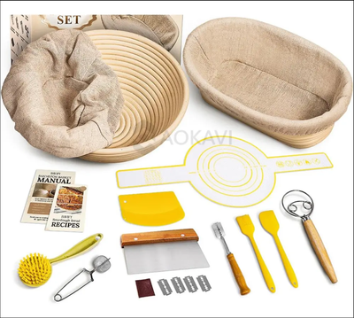 Rattan Bread Proofing Basket Set
