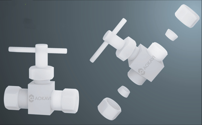 PTFE Straight Pattern Stop Valve